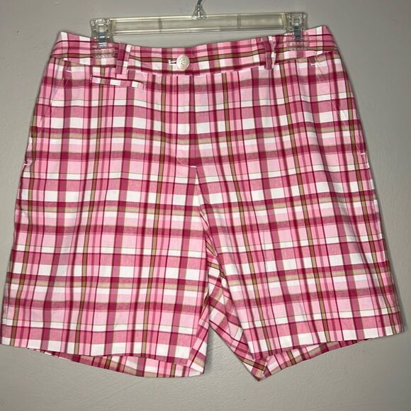 Jones New York plaid walking shorts size 8 - Picture 1 of 7